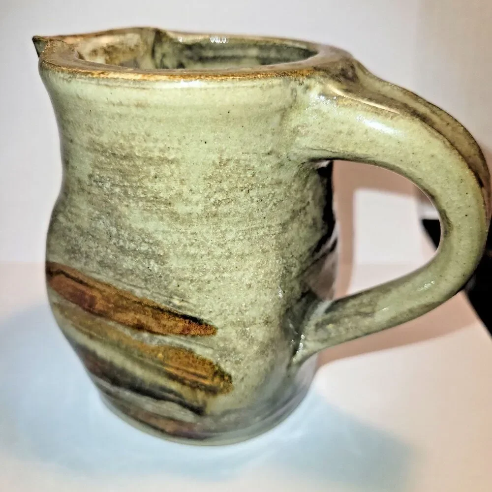 Handcrafted Mid-Century Modern Studio Pottery Pitcher